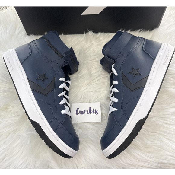 Converse Men's Pro Blaze V2 Mid Size 12 Blue Leather Athletic Shoes Sneakers NEW - Picture 2 of 10